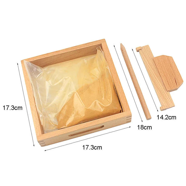 Brinquedo do Bebê Jardim de Infância Brinquedos para Crianças Montessori Língua Brinquedo Areia Bandeja Escrita Abilty Amarelo Pré-escolar Formação Aprendizagem 8 Computers & Electronics