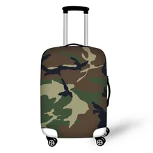 Army Camouflage  Travel Accessories Suitcase Protective Covers 18-32 Inch Elastic Luggage Dust Cover Case Stretchable