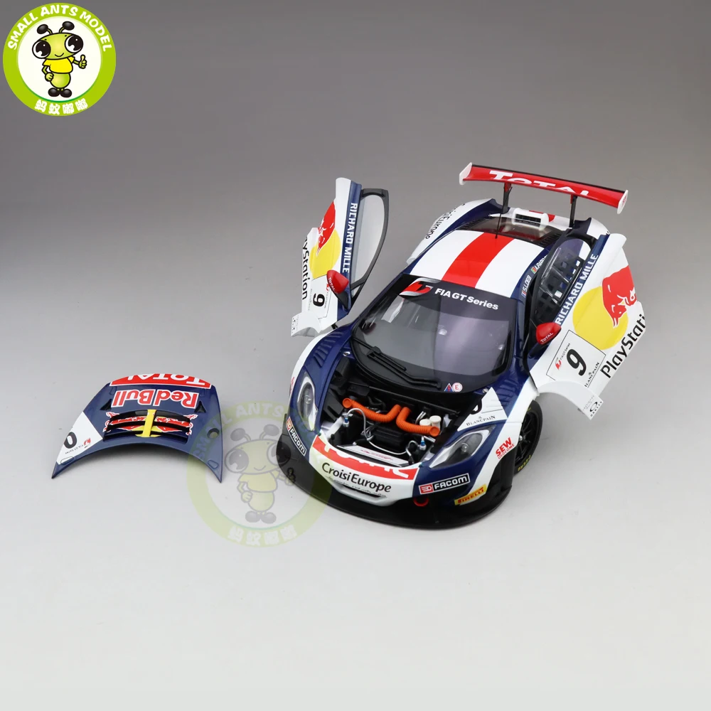 1/18 AUTOart 81342 MCLAREN 12C GT3 RED BULL № 9 суперкар литья под давлением Модель автомобиля игрушки для детей коллекции