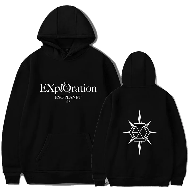 Корейский Kpop Exo concert PLANET #5 Толстовка Harajuku флисовый пуловер с длинными рукавами