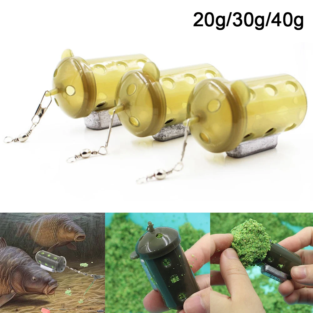 

Fishing Lure Cage Portable Accessory Bait Feeder Container Durable Tackle Outdoor Basket Carp Trap Sinker Tool Holder