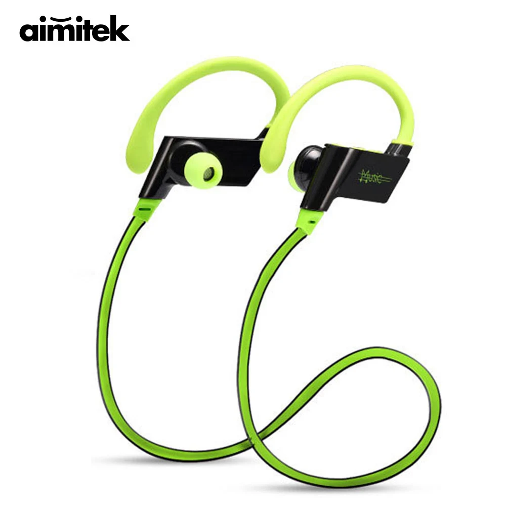 

Aimitek S808 Wireless Sports Bluetooth Headphones Sweatproof Earbuds Running Headsets Noise Cancelling Stereo Earphones with Mic