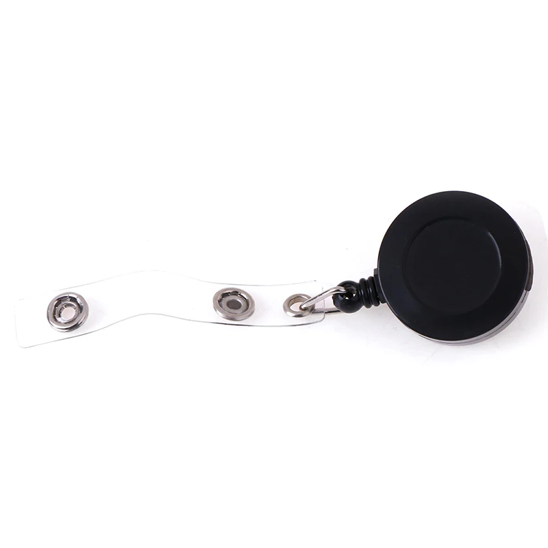 Retractable Pull Chain Key Chain Ring Badge Reel ID Card Holder With Belt Clip S
