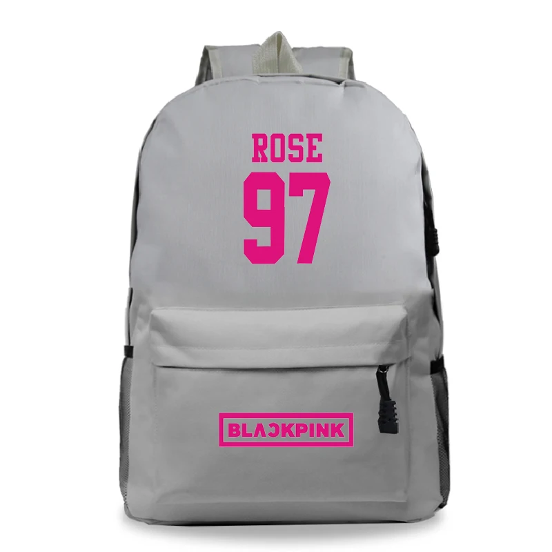 Beautiful BLACKPINK Backpack Lisa 97 Students Boys Girls Rucksack Fashion New Pattern Schoolbag