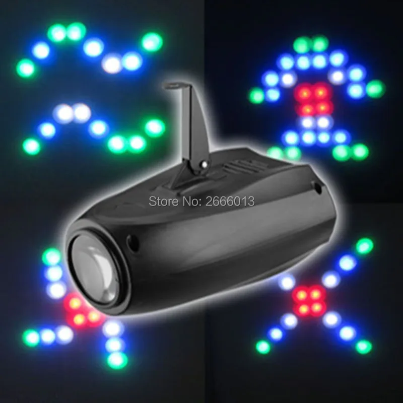 

Niugul LED Small Airship 64 LEDS RGBW Auto/Sound 10W Moonflower Lighting Magic Pattern Stage Lights Projector For KTV Home Party