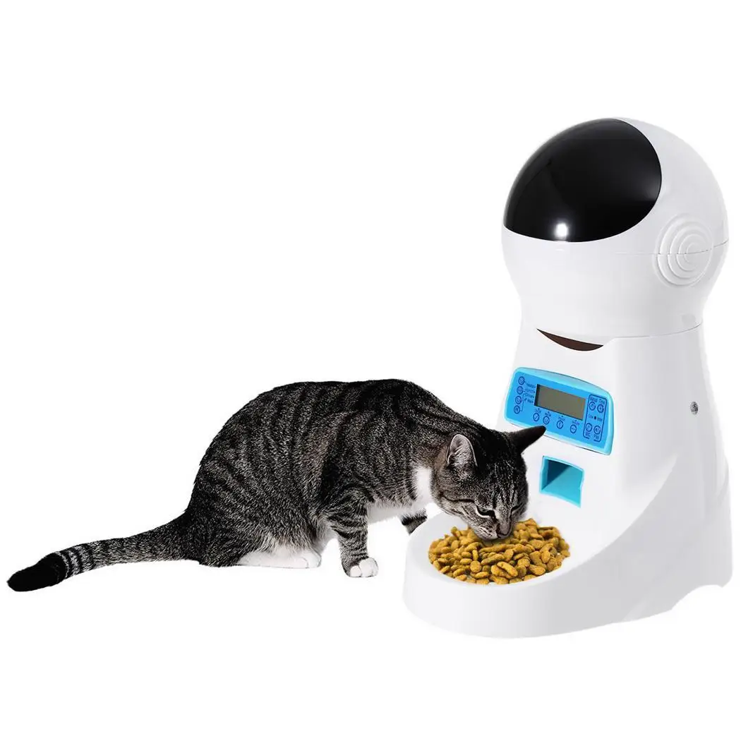 

3L Automatic Pet Feeder With Voice Record Pets food Bowl For Medium Small Dog Cat LCD Screen Dispensers