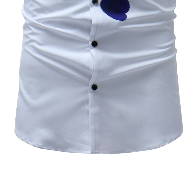 Бренд модная мужская гавайская рубашка футболка с короткими рукавами, футболка, Топы, футболка с цветочным принтом с принтом Мужская одежда рубашки для мальчиков тонкий Для мужчин рубашка M-XXXL CS6