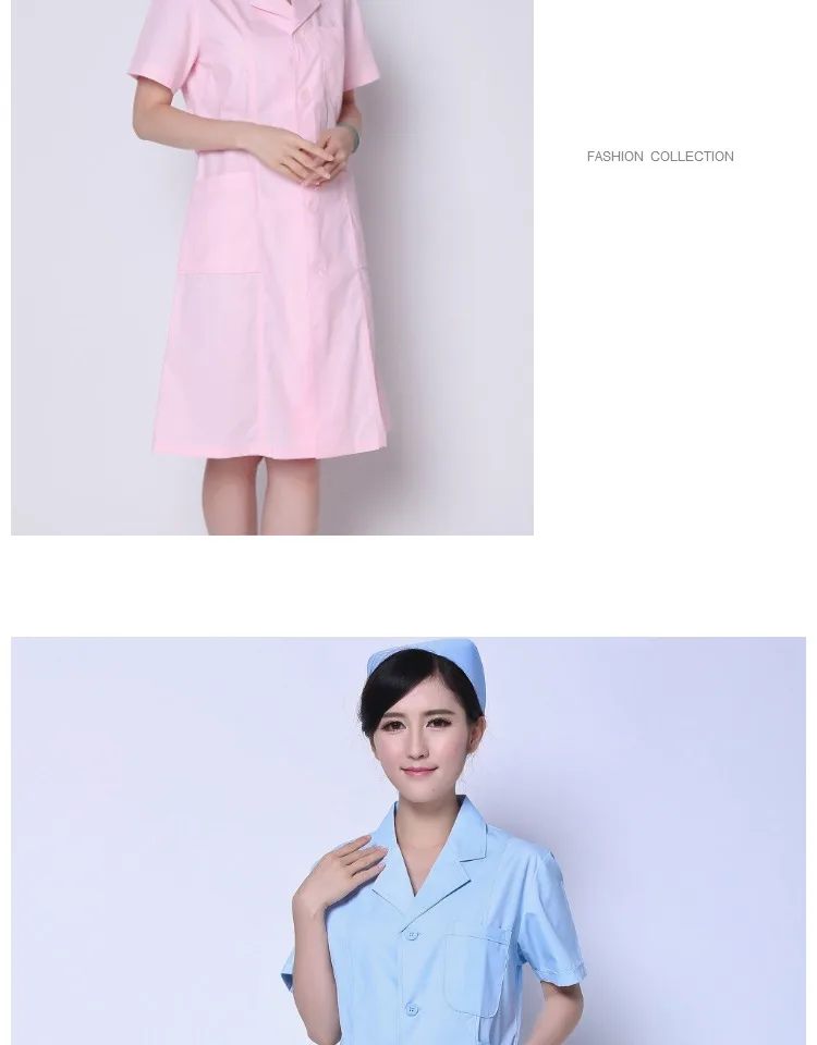 Новая стильная одежда для медсестер весенне-Летнее белое пальто с короткими рукавами одежда медсестер и косметолога Yuesao комбинезоны