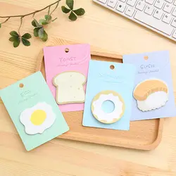 1 шт. GENKKY kawaii Примечание яйцо завтрак хлеб стикеры с суши N Корея милые сообщения опубликовано заметки