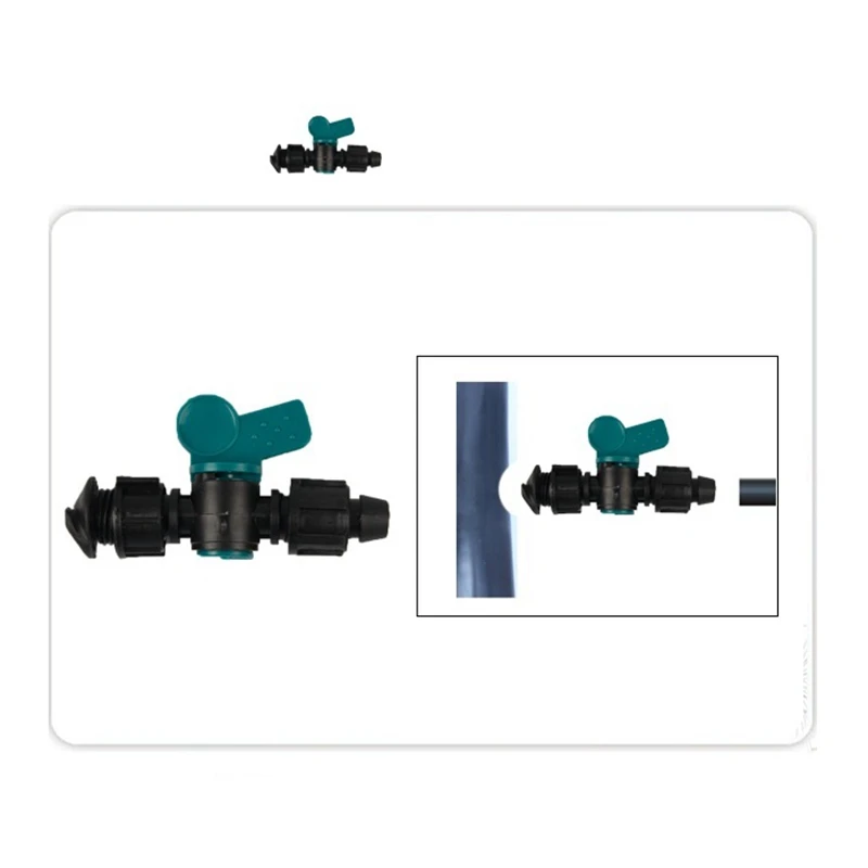 Plants Irrigation Kits Drip Irrigation 5pcs 16-Kinds Drip Irrigation Tape Ball Valves 1/2" Thread 16mm 20mm 25mm Barbed Connectors Trickle Irrigation Water Pipe Valve