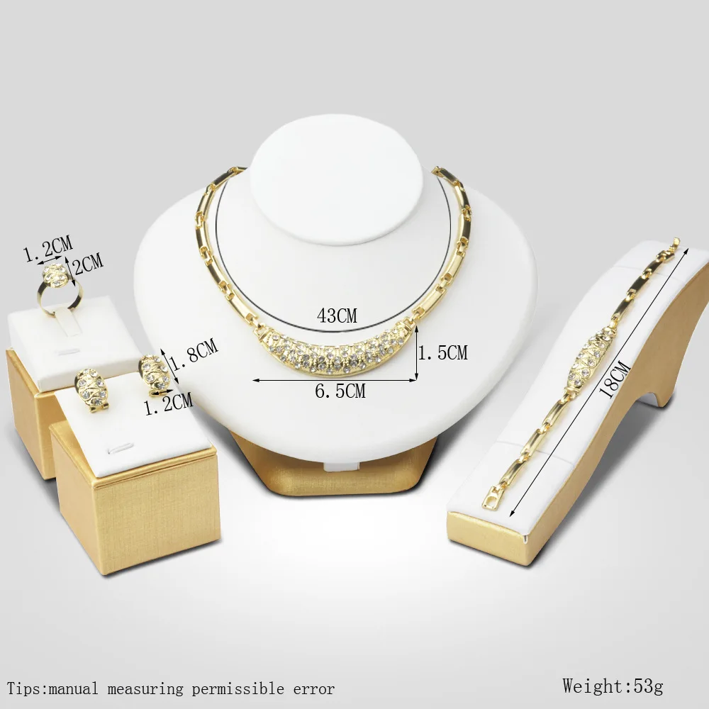 Модные ожерелья Чокеры 2019 Новые Ювелирные наборы ожерелье Серьги Дубай золотые