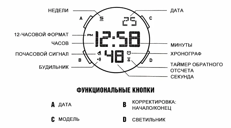 Мужские часы от Пума, современная мода, спортивные часы wo для мужчин, вращающаяся серия, многофункциональные часы, водонепроницаемые наручные часы, Relogio Masculino