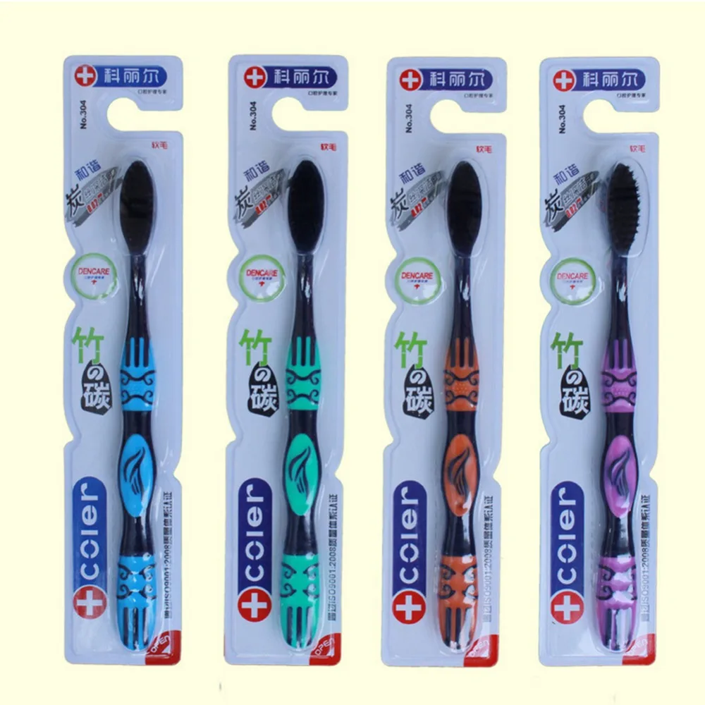 

10Pcs Free Shipping Bamboo Charcoal Toothbrush