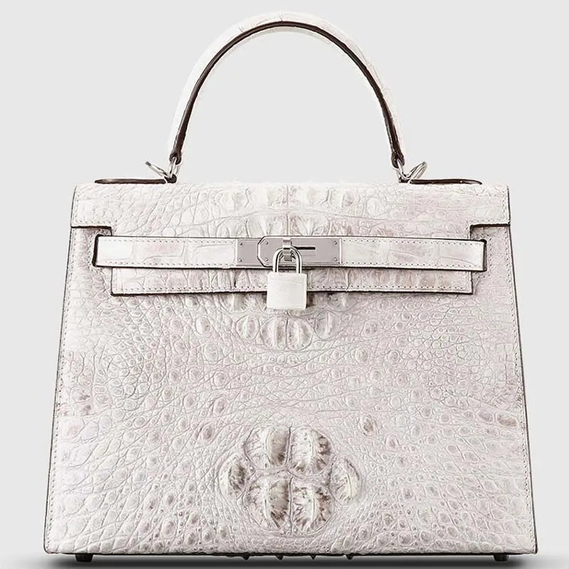 

Cestbeau Himalayan white crocodile leather women's bag leather casual one-shoulder carry crossbody women handbag 2019 style