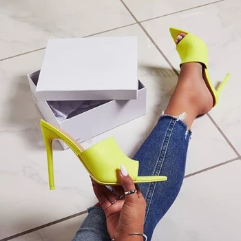 pointed heels open toe