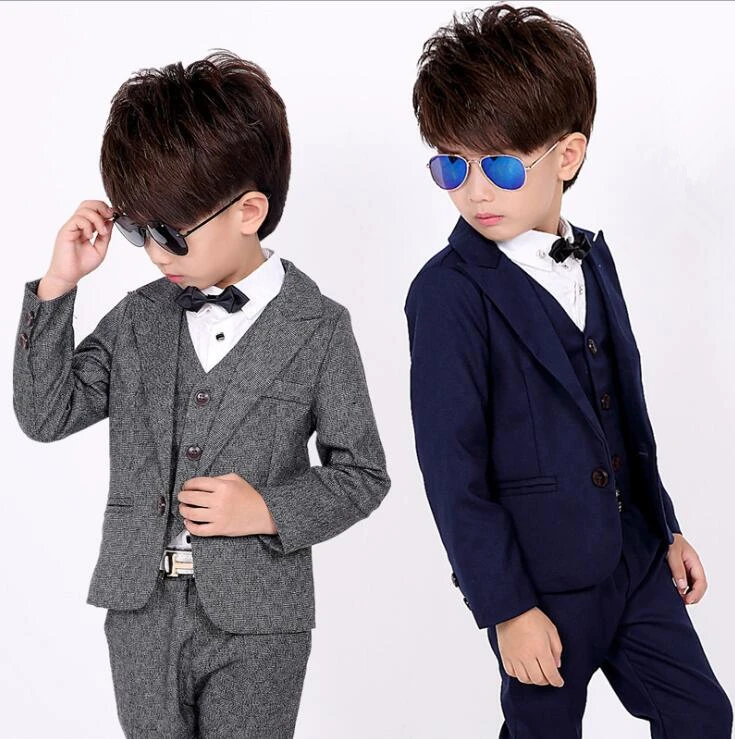 Ropa para niños, traje de bebé varones, abrigos + chaleco + Pantalones, conjuntos, ropa de tres piezas para niños para fiesta y boda, trajes niños 2017|children clothing|boys clothesboys suits - AliExpress