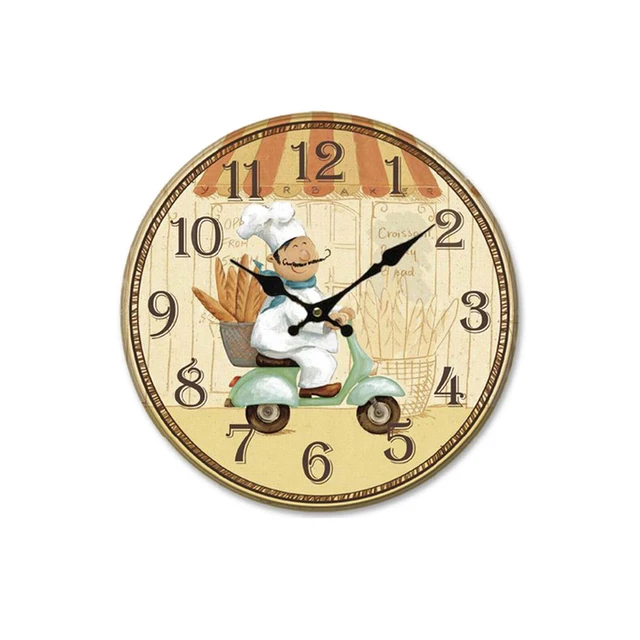 Europäischen Ländlichen Küche Wanduhr Wohnkultur Stumm ... Europäischen Ländlichen Küche Wanduhr Wohnkultur Stumm ...