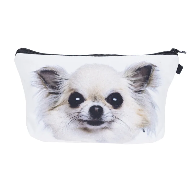 UOSC Bulldog Trio Розовый 3D печать макияж сумки женская косметичка Trousse Maquillage Femme Neceser Макияж сумка пенал