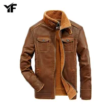 YF мотоциклетные кожаные куртки Мужская осенняя и зимняя кожаная одежда мужские кожаные куртки мужские деловые повседневные пальто