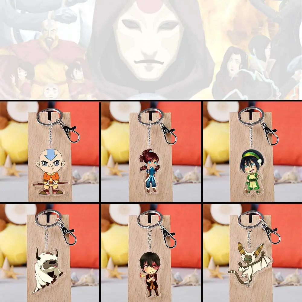 

FINETOYS Anime Avatar: The Last Airbender Aang Katara Appa Azula PVC Cartoon Pendant Keychain Keyring Ornament Cosplay Toy Gift