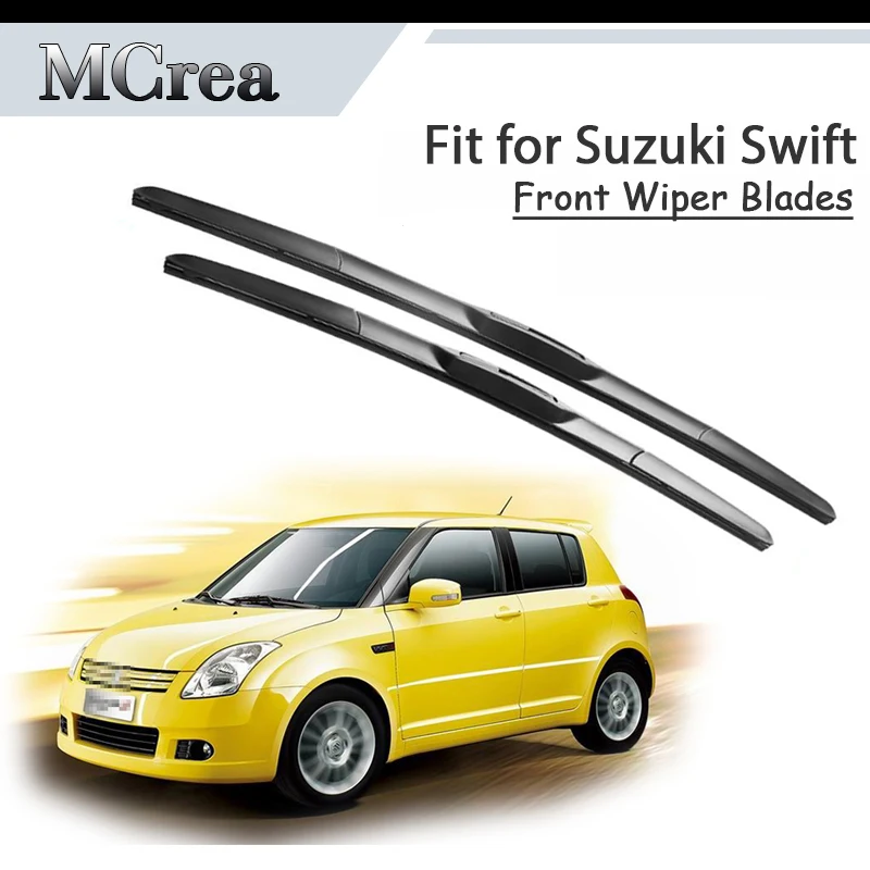 MCrea Car Rubber Front Windshield Cleaning Wiper Blade For Suzuki Swift