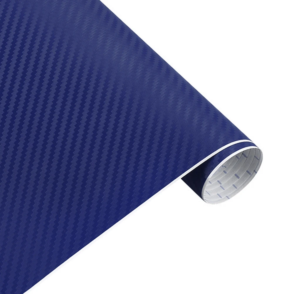 50x127 см 3D углеродное волокно хорошая гибкость Авто кузова изменение цвета Декор интерьера пленка наклейка автомобильная декоративная пленка - Название цвета: Dark Blue