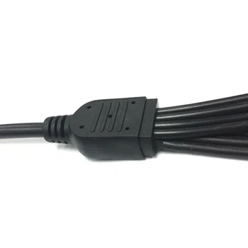 

DC 2.1 1 to 8 Splitter Adapter Cable Power Lead Pigtail 1 Female to 8 Male DC Plug for CCTV Security Camera HSJ-19