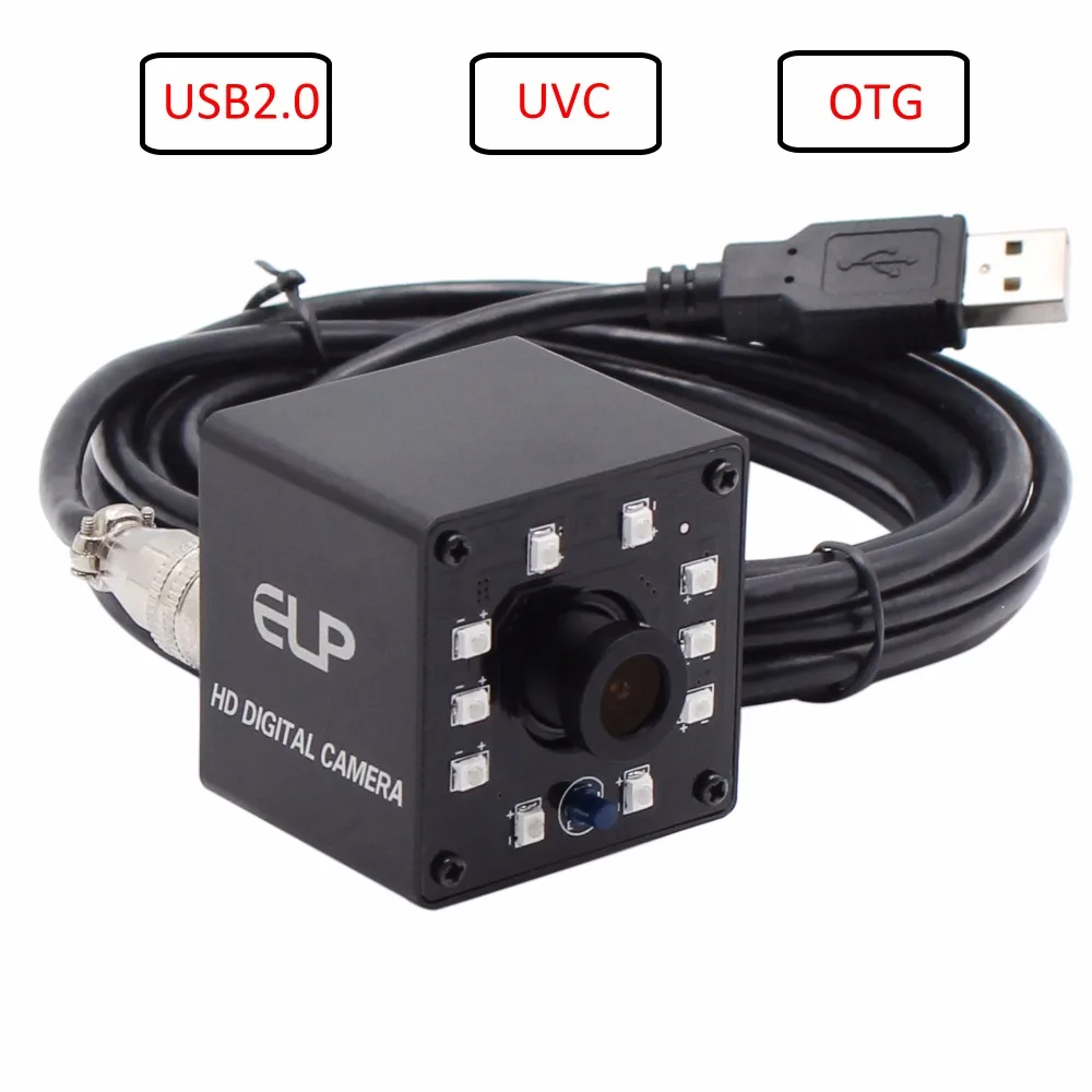 ELP 2MP 1080P 30fps Night Vision PC Webcam Plug & Play CMOS OV2710 Full HD Module Camera With 8pcs IR LEDs,Support IR CUT