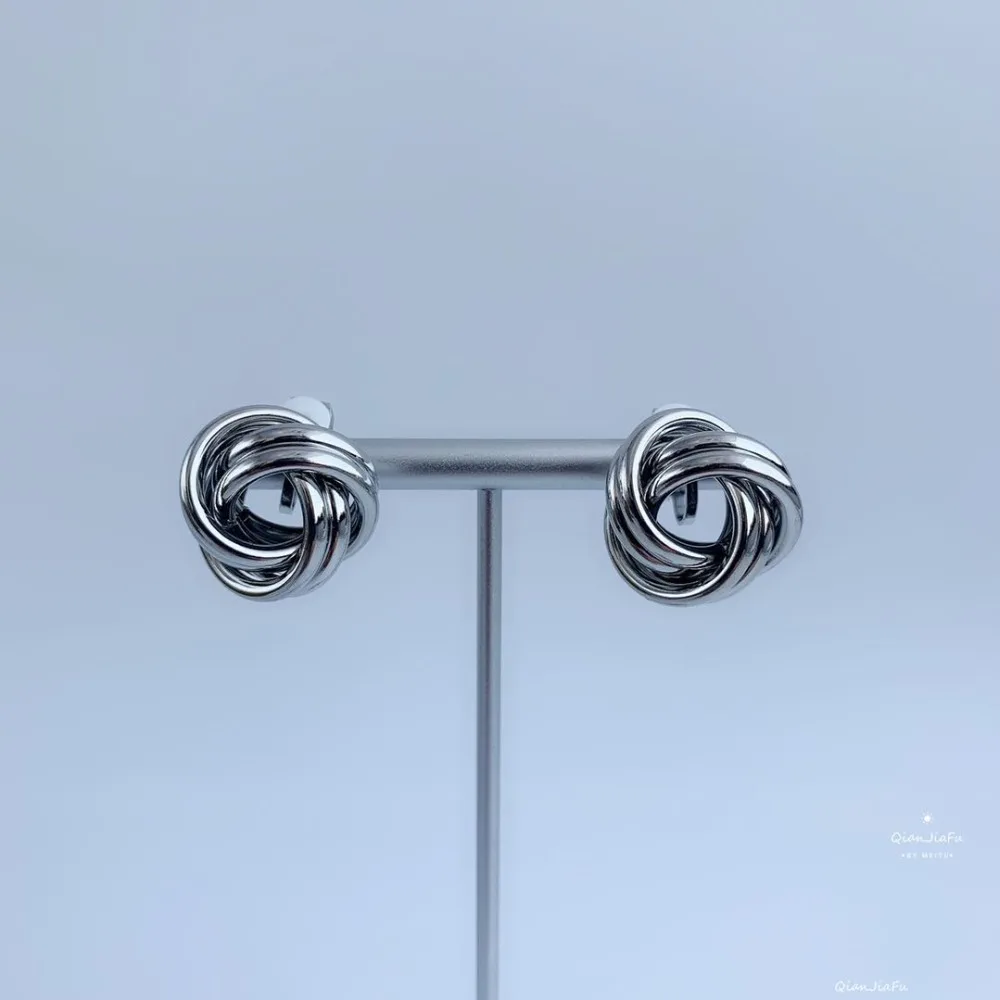 

NEW RHODIUM EARRINGS FASHION JEWELRY EARRINGS WEDDING PARTY GIFTS FEMALE ACCESSORIES GOOD QUALITY