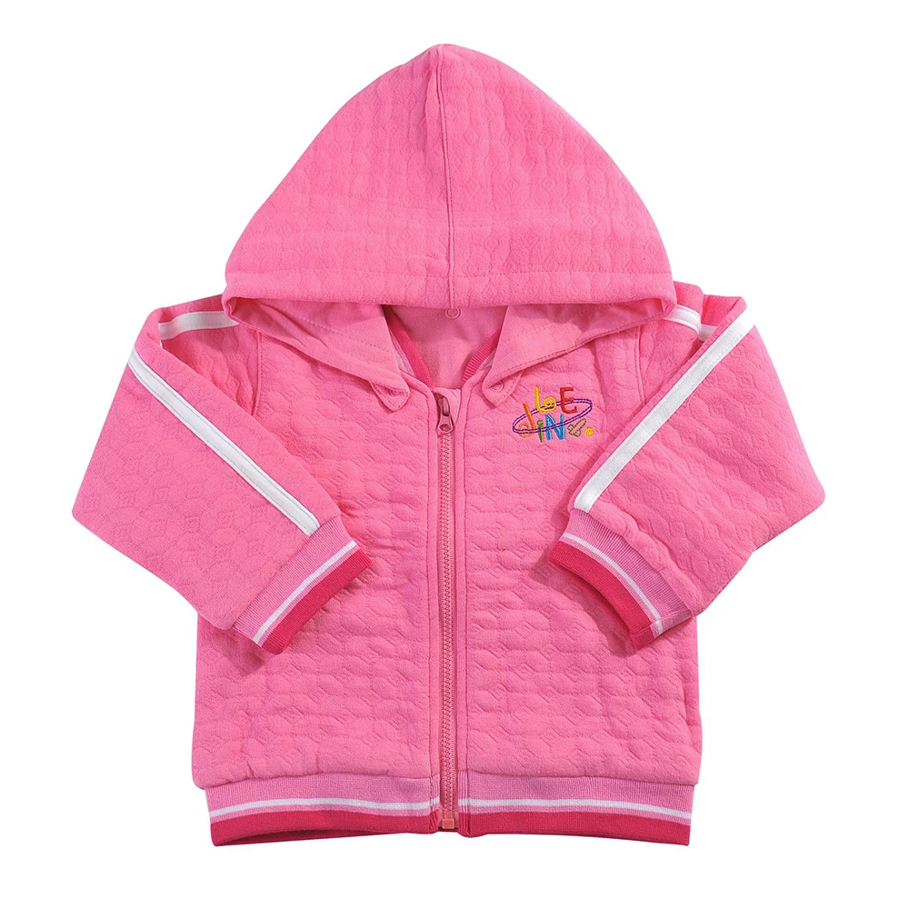  Baby Girls Toddler Girl Hoodies Long Sleeve Hooded Coat Outerwear with Embroidery for Spring Autumn
