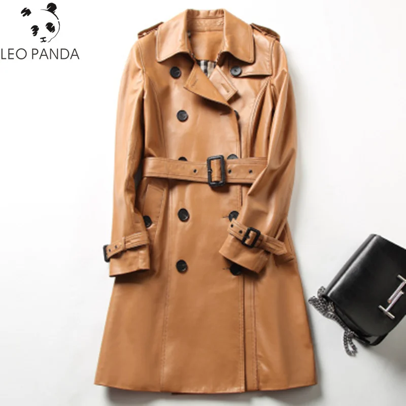 

2019 Winter Real Genuine Leather Coat Jacket Women Tops Women Sheep Skin Jacket Korean Slim Fit Long Coat Jaqueta Female