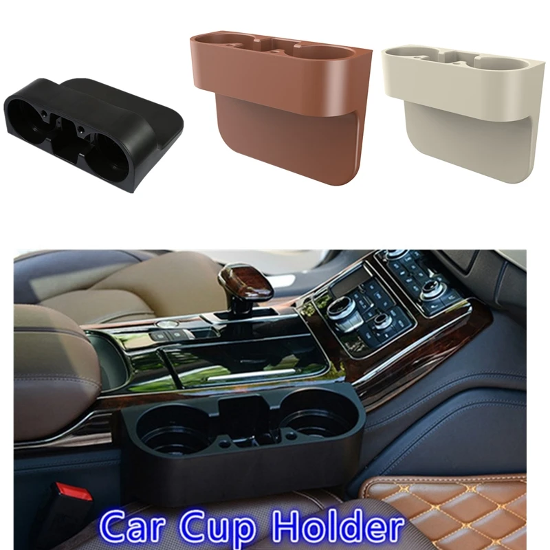 

New Black& Beige White & Brown Multi-Function Drink Holder Mobile Holder For BMW E39 Vehicle Three-in-One Cup Holder Car Styling