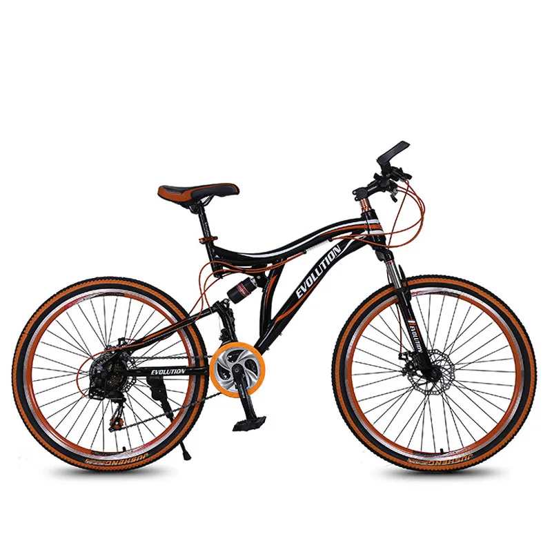 Mountain Bicycle High-carbon Steel 3 Colors 26 Inch 21 Speed Double Disc Brake Aluminium Alloy Folding for Adult Road Bike