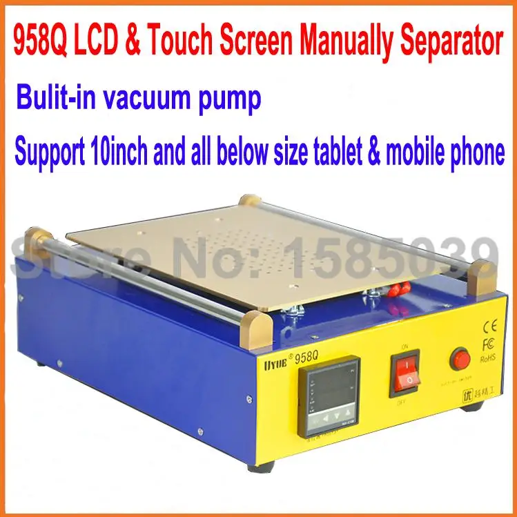 

New 958Q 10 inch for iPad 2 Glass Vacuum LCD Separator Split Screen Repair Machine for Samsung Tablet PC