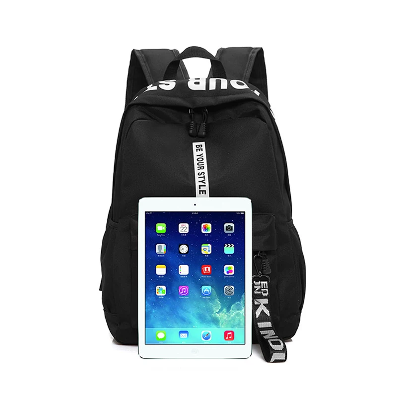 حقيبة المدرسة النساء على ظهره المدرسة أكياس للمراهقات 2019 الأسود الإناث المدرسية مراهقون الرجال عارضة نمط طالب حقيبة كتب