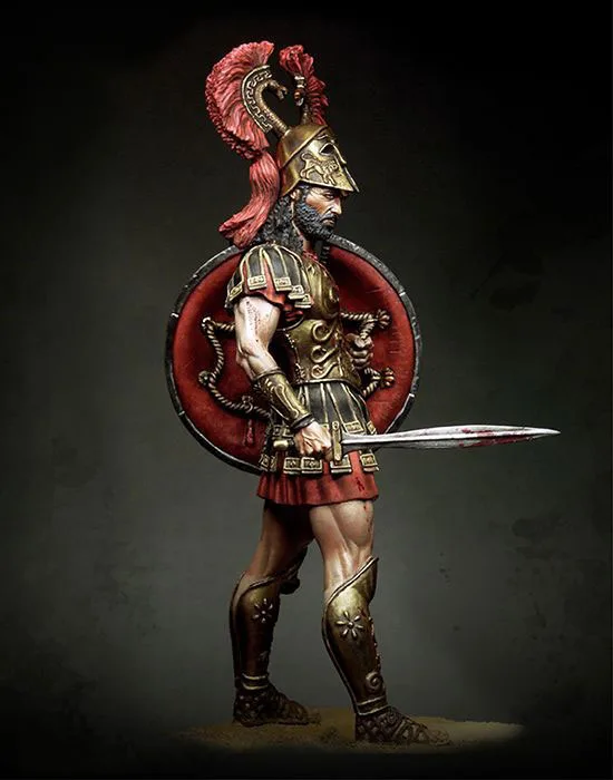 Figurine De Guerrier Grec Sur Pied Non Assemble 1 18 90mm Figurine En Resine Kits Miniatures Non Peints Aliexpress
