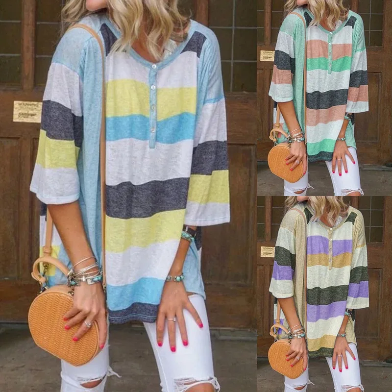 

Beach Cover Ups Tunic Cape On Swimsuit Dress Pareo The Summer Swim 2019 New Easy Leisure Stripe Long Sleeve Shirt Print