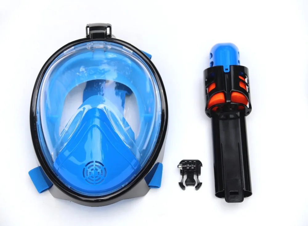 Прозрачный полный уход за кожей лица Дайвинг маска 180 градусов панорамный вид подводный маска для подводного плавания анти-туман