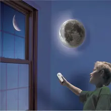 Светодиодный ночной Светильник Healing Moon 6 видов фазового исцеления, регулируемая 3d Лунная лампа с пультом дистанционного управления для настенного подвесного потолочного светильника