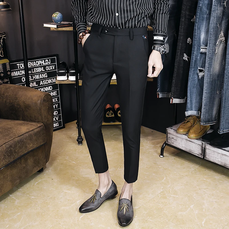 New Summer Autumn Foot Slim Size 28-36 Business Men's Casual Pants Personality Classic Fashion Youth Simple Urban Hair Stylist New Summer Autumn Foot Slim Size 28-36 Business Men's Casual Pants Personality Classic Fashion Youth Simple Urban Hair Stylist