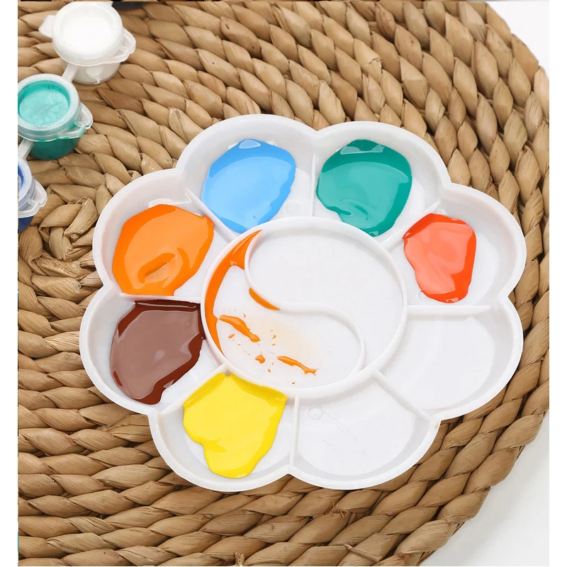 12/8 Colors With 1 Paint Blue Brushes Per Set Acrylic Paints For Oil Painting Nail Art Clothes Art Digital DIY Graffiti Pigment