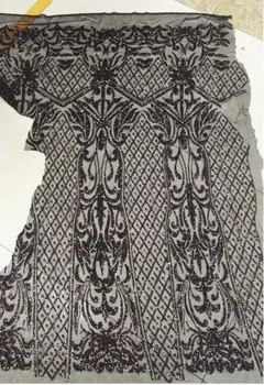 

African Lace Fabric French Sequins Net Lace High Quality African Sequin Lace Fabric for 2017 French Sequin Fabric