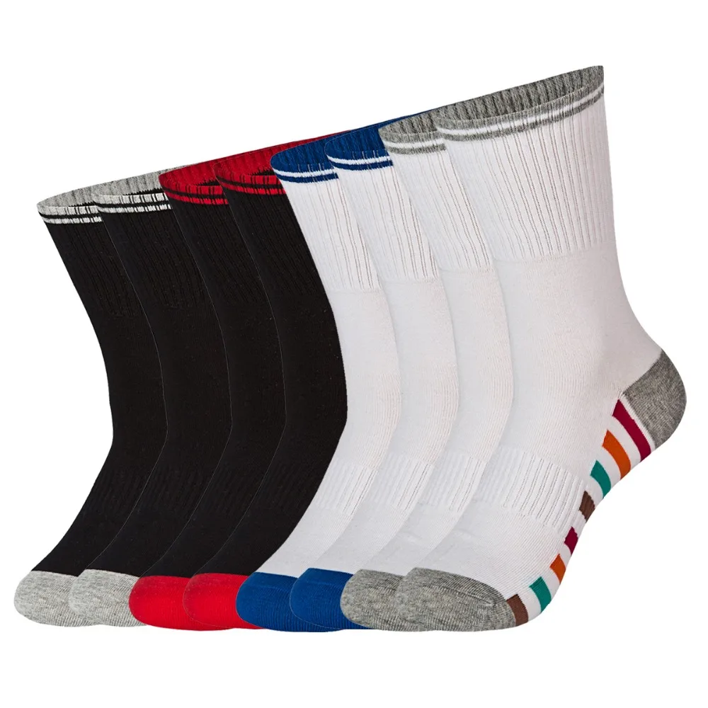 Men Thick Socks New Fashion US Size 6 15 100 Cotton Big Size High Tube