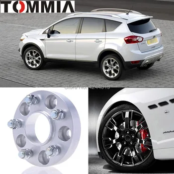 

Fits Ford Kuga 2PCS Wheel Hub Centric Spacers Tire Adapters Rims Flange 5x108 Center Bore 63.4mm Aluminum