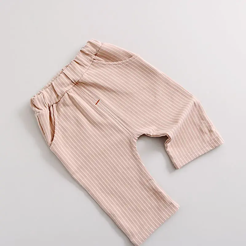 Летний комплект одежды с короткими рукавами для маленьких мальчиков; футболка с рисунком+ штаны в полоску; коллекция года; детская одежда; Модная хлопковая Футболка для мальчиков