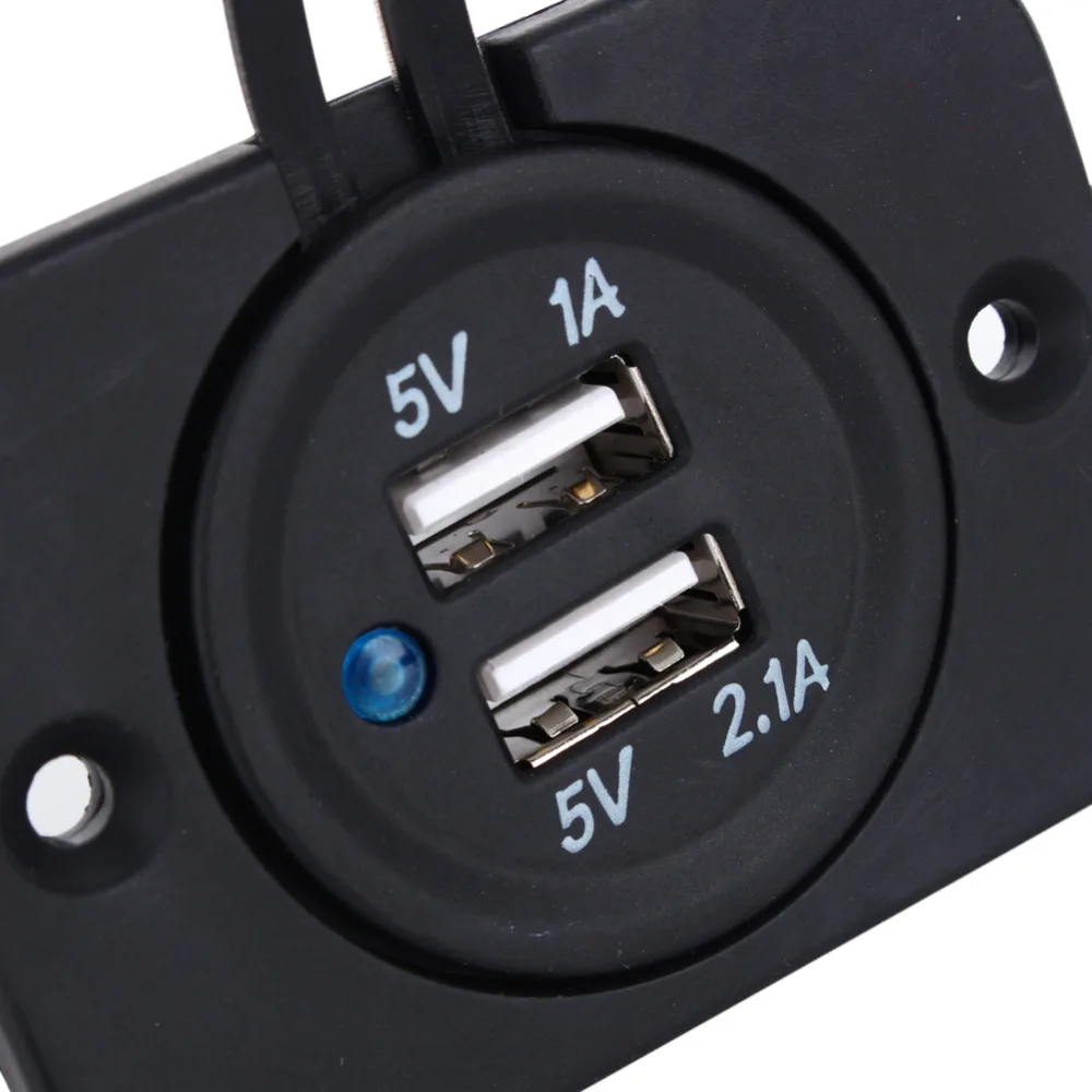 Двойной USB разветвитель 12 В зарядное устройство адаптер питания автозапчасти