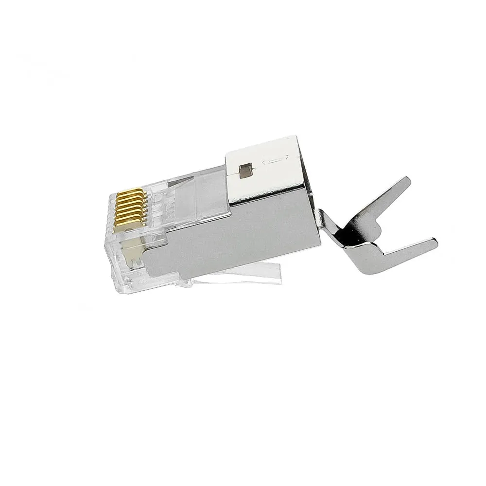 Соединитель RJ45 Crystal Cat7 Cat6a Cat6 сетевой соединитель Cat 7 штекер rj45 металлические