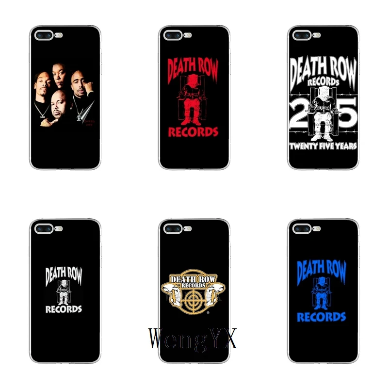 

Death Row Records rap hip hop Slim silicone Soft phone case For iPhone X 8 8plus 7 7plus 6 6s plus 5 5s 5c SE 4 4s