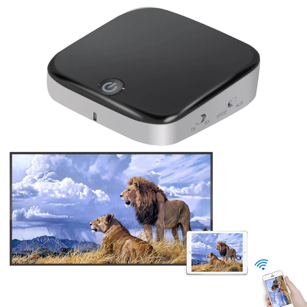 

Bluetooth Transmitter Receiver Wireless Audio Adapter with Optical Toslink/SPDIF and 3.5mm Stereo Output Support APT-X aptx