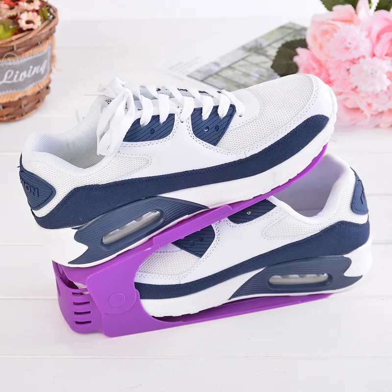 

Modern Double Shoe Organizer Shoes Rack Shoe Storage Cleaning Cabinet Shoes Organizers Convenient Rangement Stand Shelf 7